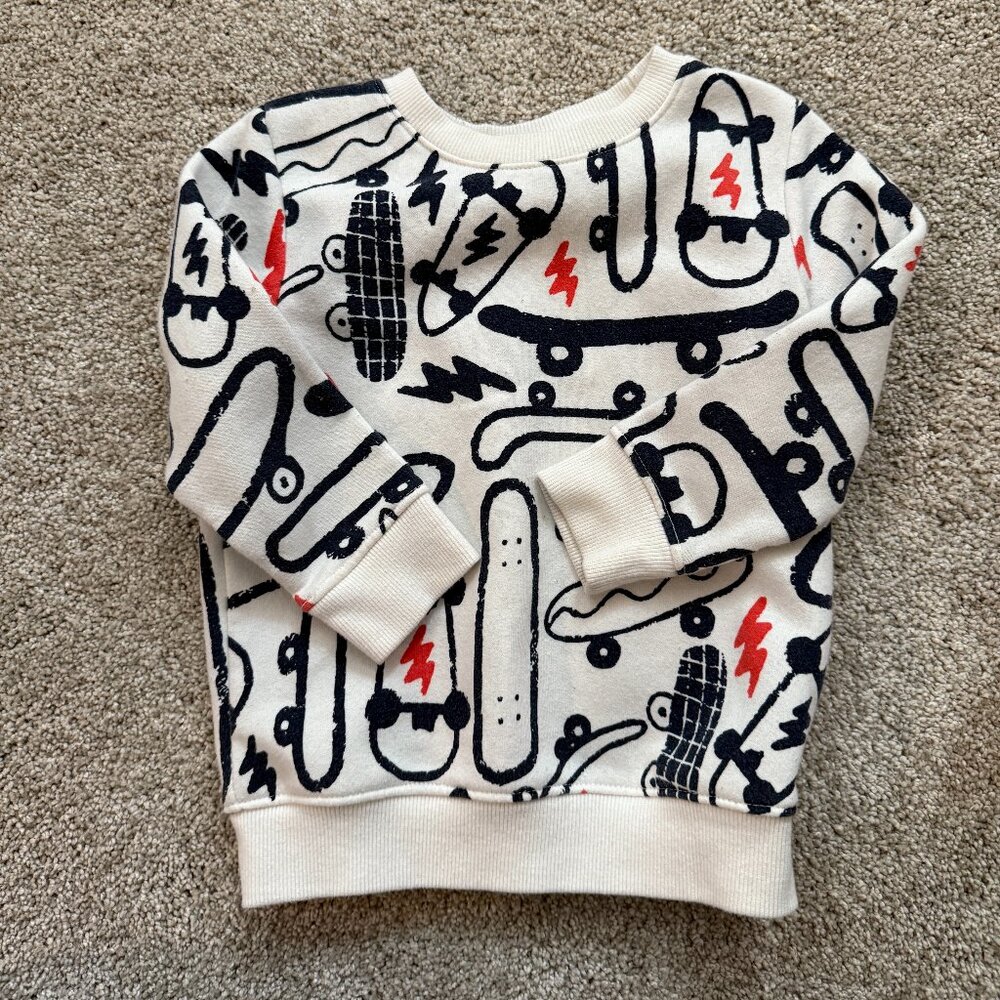 Cat & Jack Boys Skateboard sweatshirt 3T